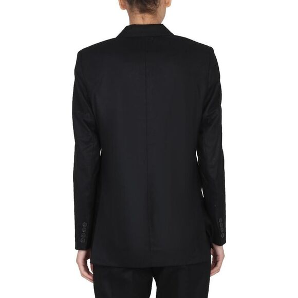 REMAIN BIRGER CHRISTENSEN Double-Breasted Wool Blend Blazer Women BLACK Coats & - Picture 3 of 4
